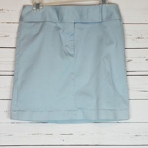 Ann Taylor Factory Blue Chino Mini Skirt